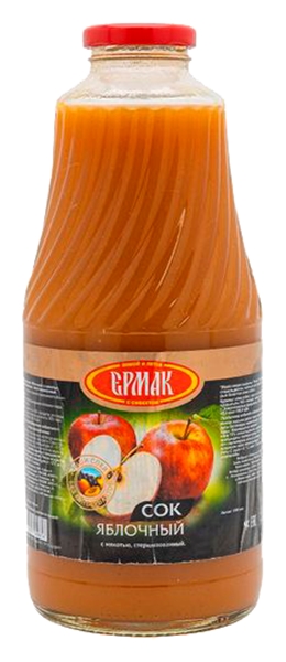 Сок ЕРМАК яблоко с мякотью ст/б 2л