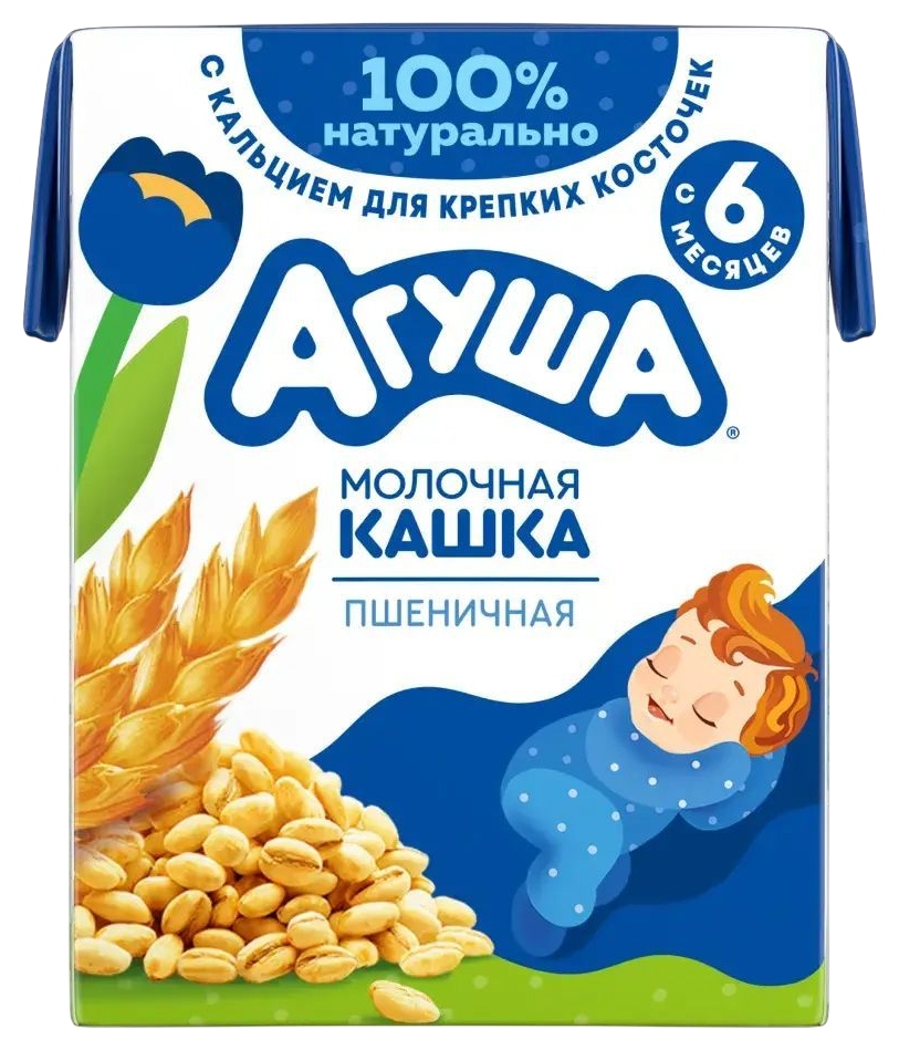 Каша АГУША Засыпай-ка пшеничная бзмж 1.8% т/пак 190мл