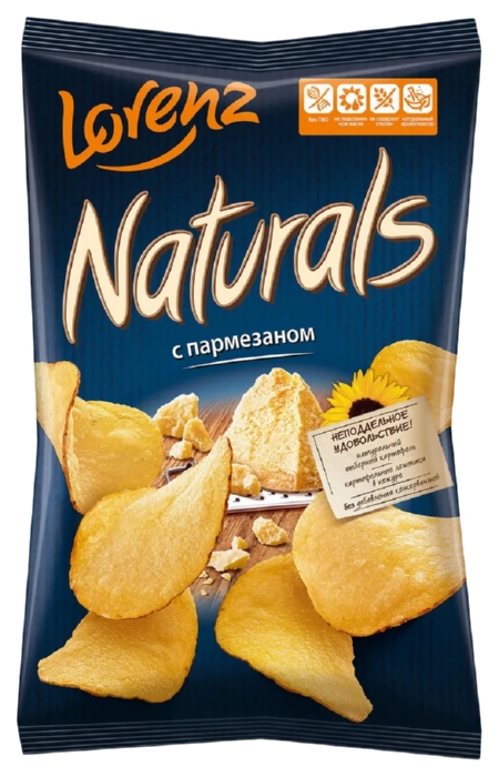 Чипсы ЛОРЕНЦ Нэчуралс пармезан 100г