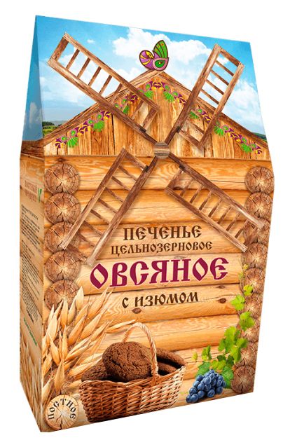 Печенье ДИВИНКА Овсяное цельнозерновое 300г