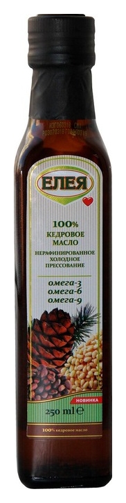 Масло кедрового ореха ЕЛЕЯ нерафинированное ст/б 250мл