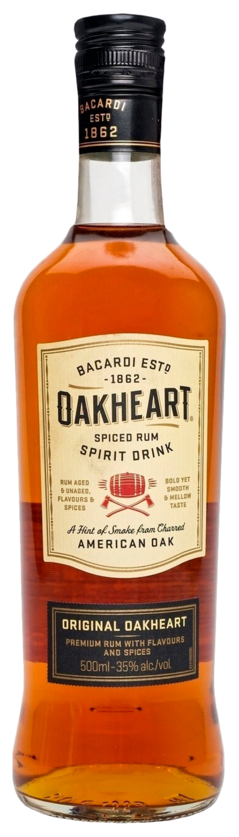 Напиток спиртной БАКАРДИ Оакхарт Ориджинал на основе рома 35% ст/б 0.5л