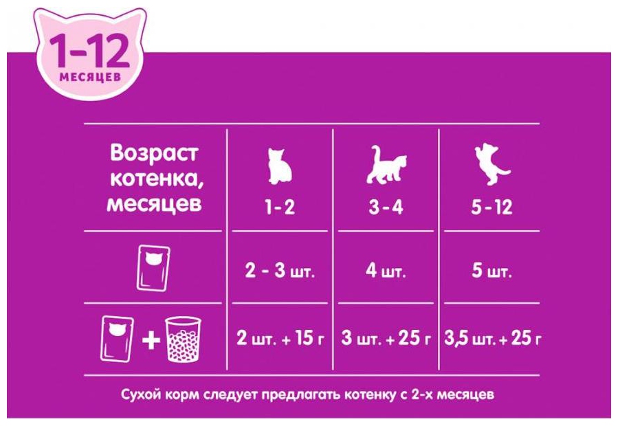 Корм для котят ВИСКАС Рагу с курицей 75г