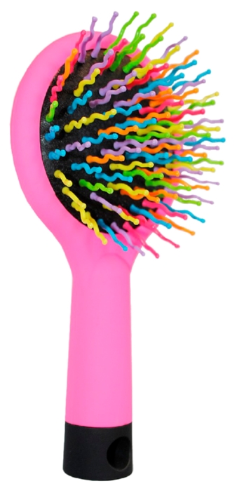 Щетка для волос КАДРИЛЬ цветные зубчики с зеркалом арт.45988/4462