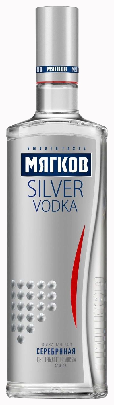 Водка МЯГКОВ Серебряная 40% 0.5л