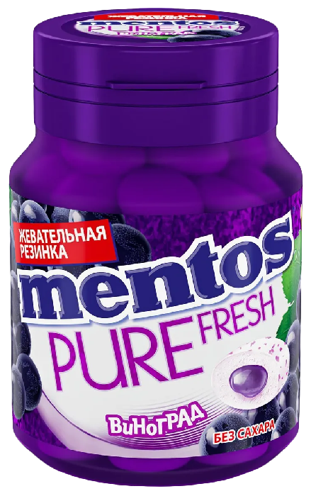 Жевательная резинка МЕНТОС Виноград 54г