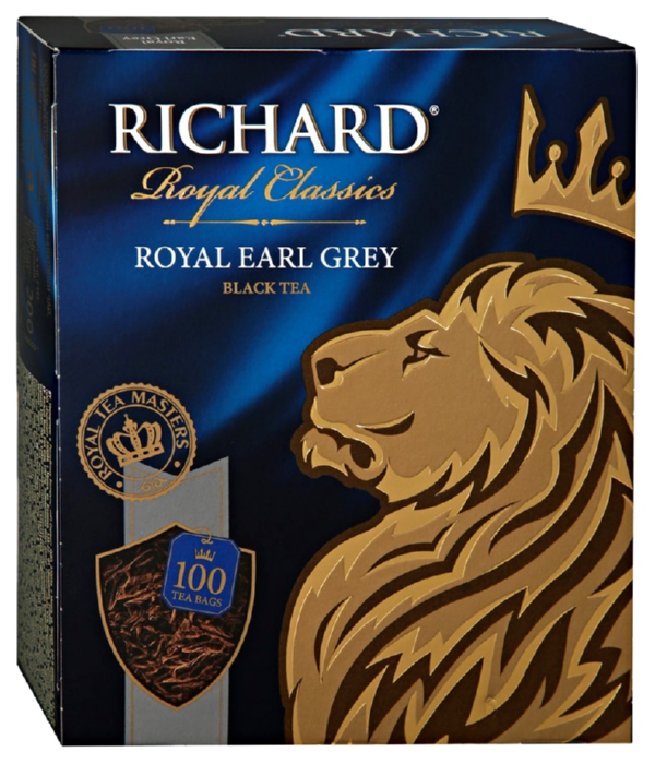 Чай РИЧАРД Роял Эрл Грей черный 100пак