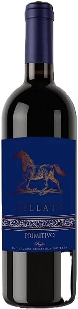 Вино СЕЛЛАТА Примитиво красное п/сух 13% ст/б 0.75л