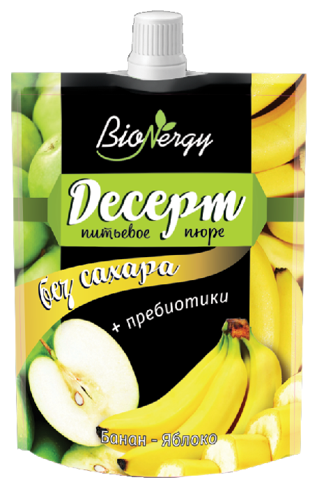 Десерт БИОНЕРДЖИ яблоко банан д/пак 140г