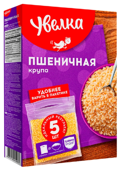 Пшеничная крупа УВЕЛЬСКИЕ КРУПЫ  в/с карт/уп 400г