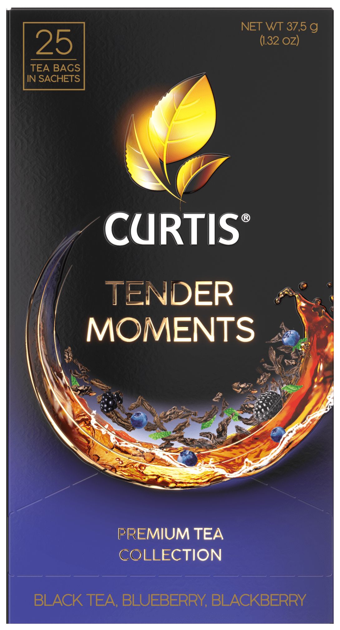 Чай КЕРТИС Тендер Моментс черный 25пак