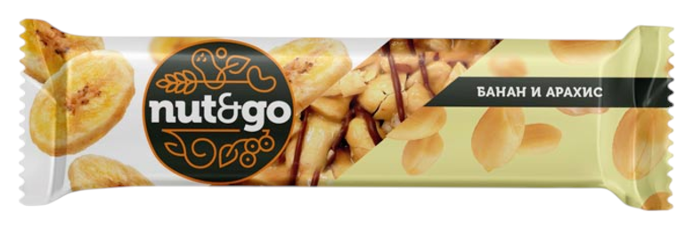 Батончик НАТ&ГОУ арахисовый с бананом 42г