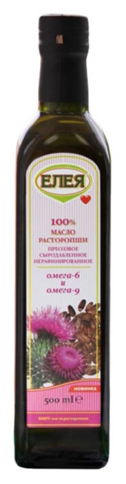 Масло расторопши ЕЛЕЯ нерафинированное ст/б 500мл