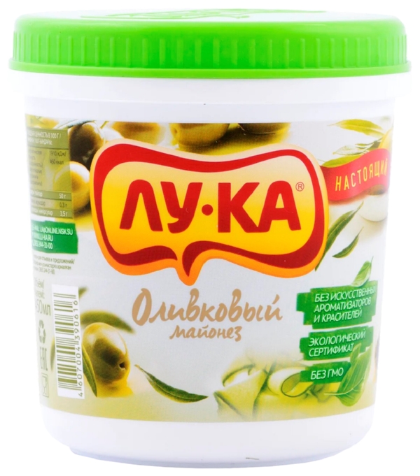 Майонез ЛУ-КА оливковый 450мл