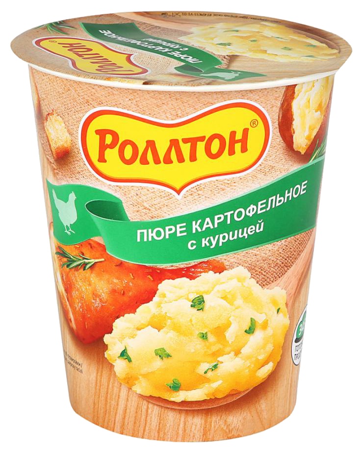Картофельное пюре б/п РОЛЛТОН  курица 55г