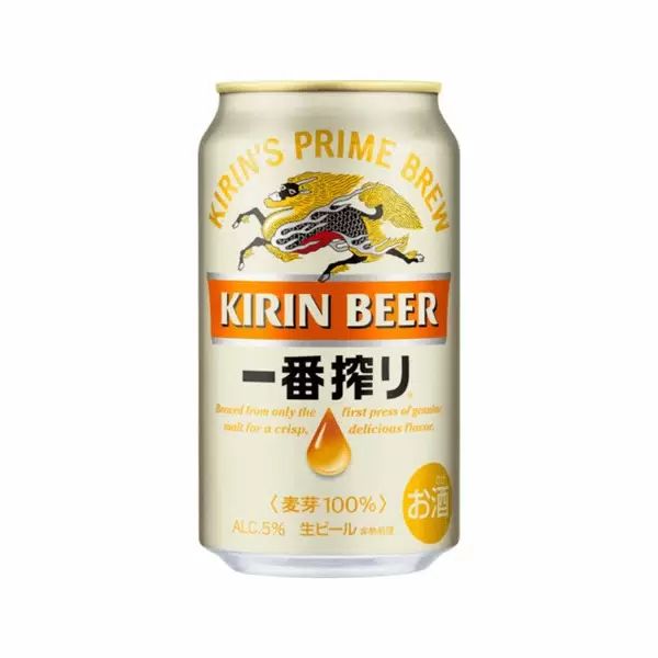 Пиво ТОК РЕНЕ Кирин светлое нефильтрованное пастер 3.7% ж/б 0.5л