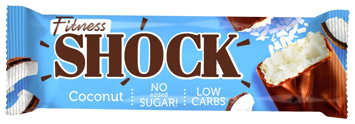 Батончик ФИТНЕС ШОК протеиновый кокос 50г