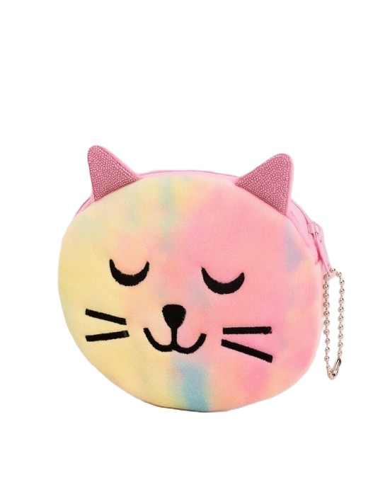 Кошелек МИЛОТА Разноцветный кот 10*11см плюшевый арт.80P-046