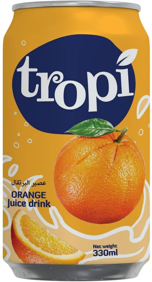 Напиток сокосодержащий ТРОПИ апельсин 0.33л