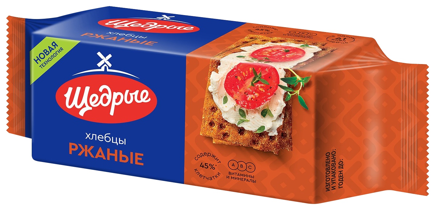 Хлебцы ЩЕДРЫЕ Ржаные 100г