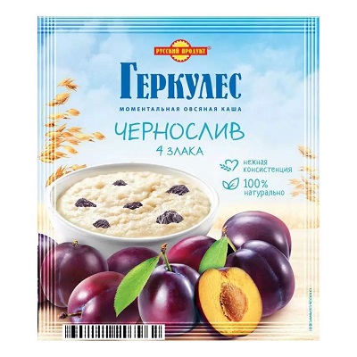Каша РУССКИЙ ПРОДУКТ 4 злака чернослив м/у 35г