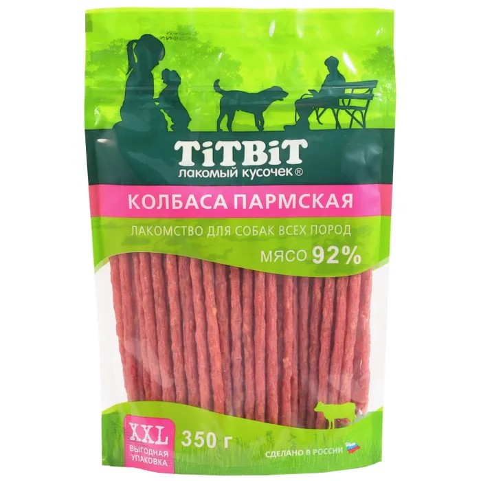 Лакомство для собак ТИТБИТ Колбаса Пармская для всех пород 350г