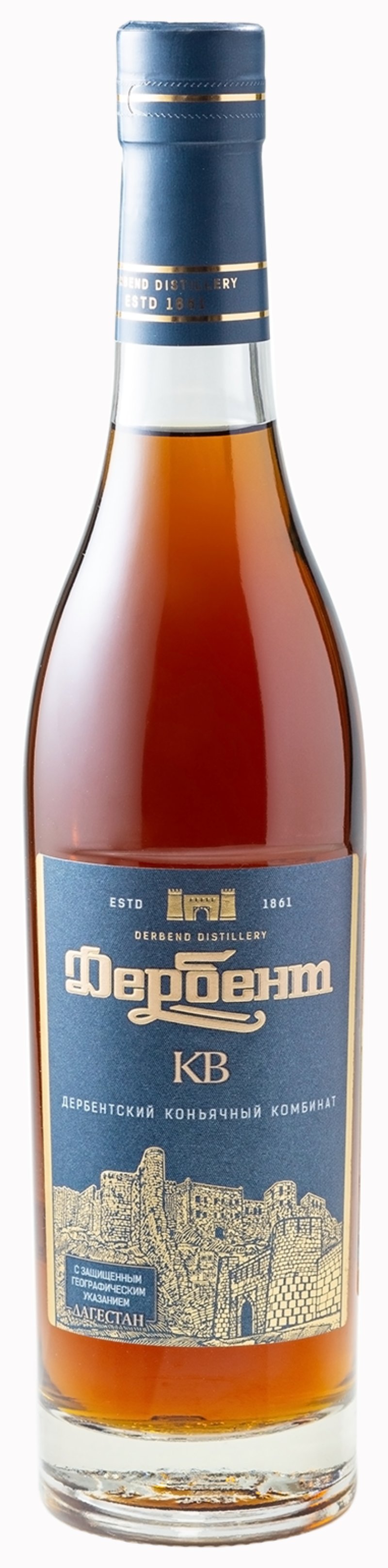 Коньяк ДЕРБЕНТСКИЙ КВ 40% ст/б 0.5л
