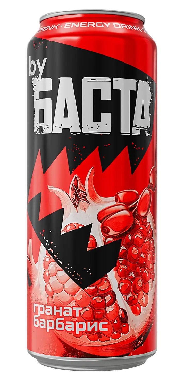 Энергетический напиток БАСТА гранат барбарис ж/б 0.45л