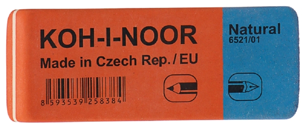 Ластик КОХИНОР красно-синий каучук