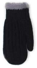 Варежки женские ХОББИ ЛАЙН черные р.7-8 арт.ВЖ 633-06