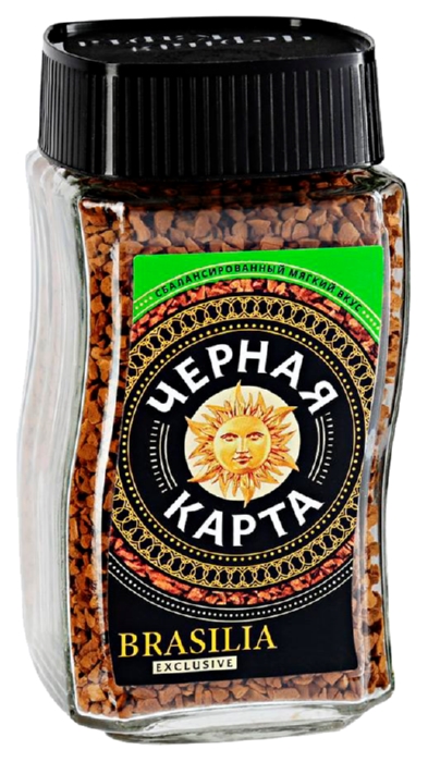 Кофе ЧЕРНАЯ КАРТА Бразилия Эксклюзив с/б 95г