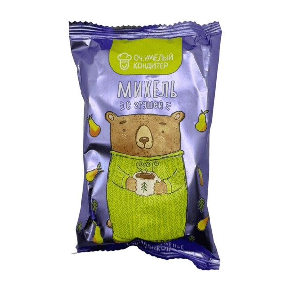 Печенье ОЧ.УМЕЛЫЙ КОНДИТЕР Михель с грушей 80г