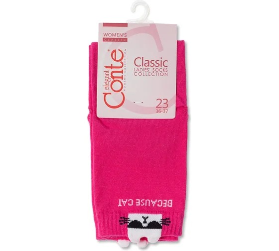 Носки женские КОНТЕ Элегант Классик фуксия р.23-25 арт.17С-183СП250