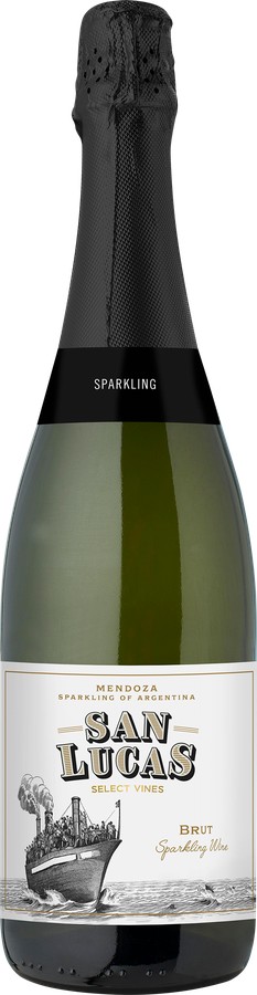 Игристое вино САН ЛУКАС белое брют 10% ст/б 0.75л