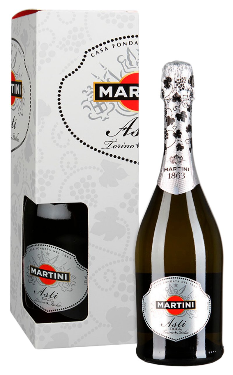 Игристое вино МАРТИНИ Асти ПК белое сл 0.75л