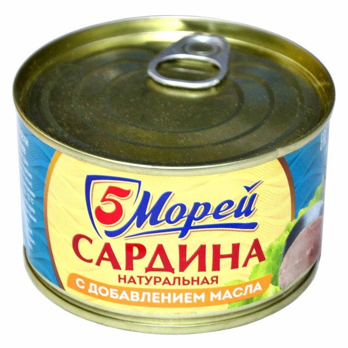 Сардина 5 МОРЕЙ Иваси с д/м ж/б 250г