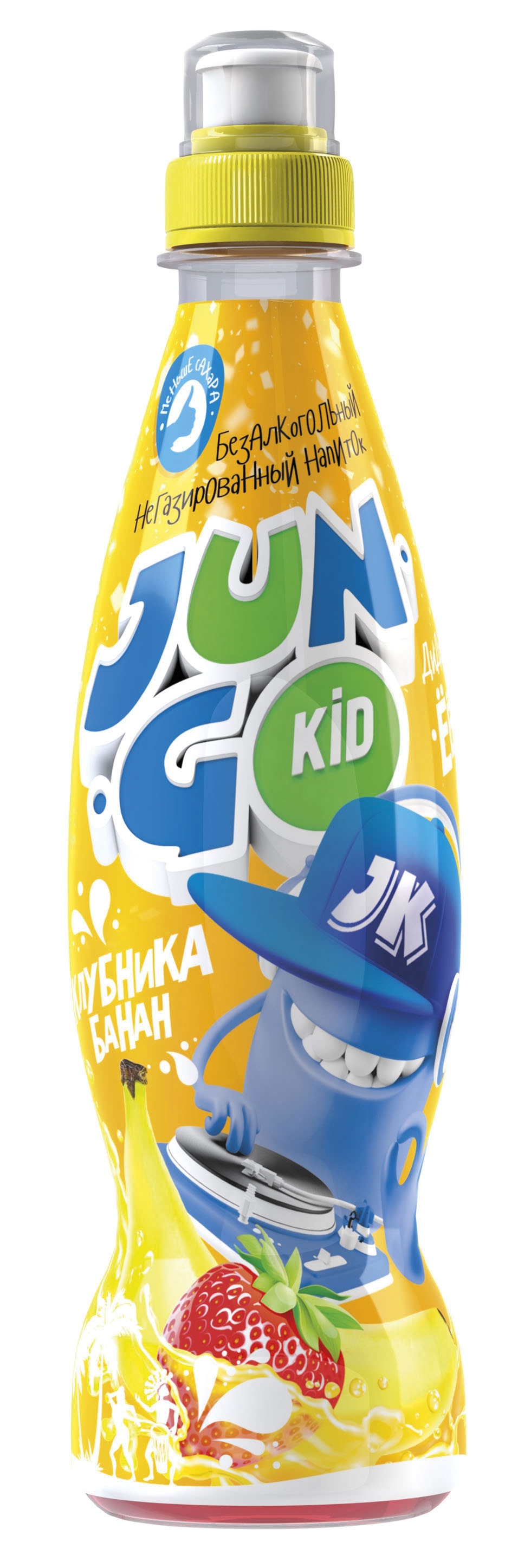 Напиток ДЖАНГО КИД клубника банан 0.385л