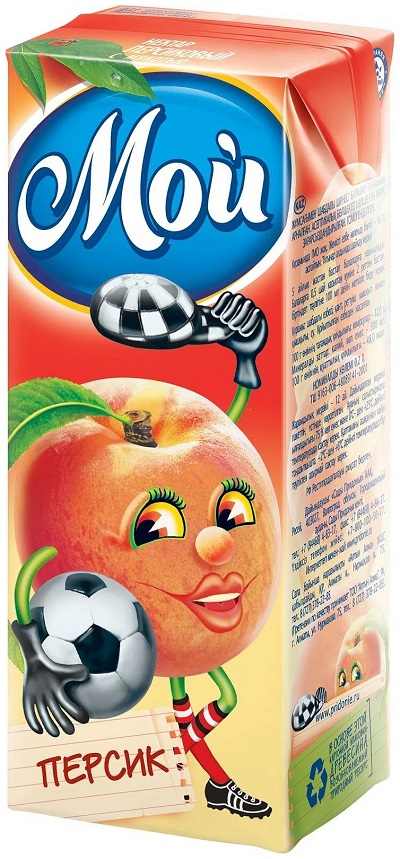 Нектар МОЙ персик 0.2л