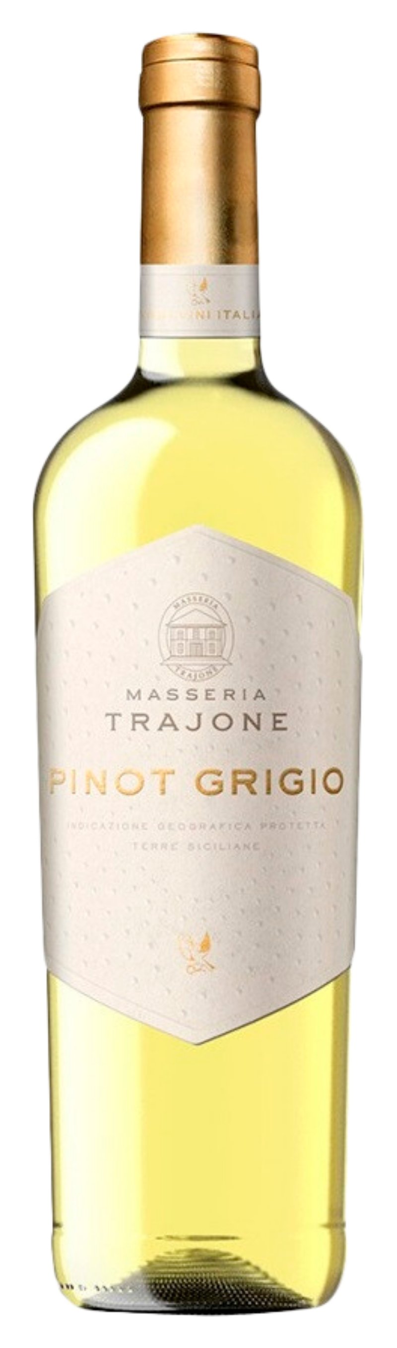 Вино МАССЕРИЯ ТРАЙОНЕ Пино Гриджио белое п/сух 12% ст/б 0.75л