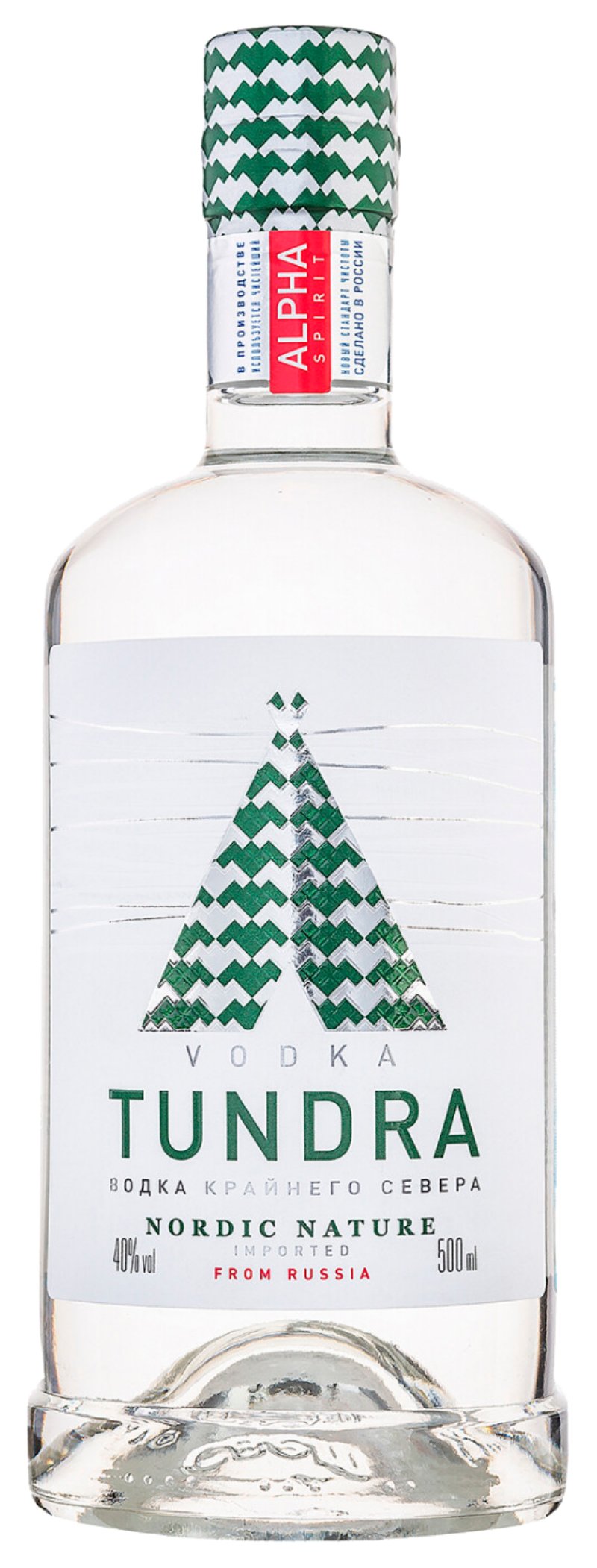 Водка ТУНДРА Нордик Натуре 40% ст/б 0.5л