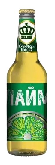 Пивной напиток СИБИРСКАЯ КОРОНА Лайм 3.5% ст/б 0.45л