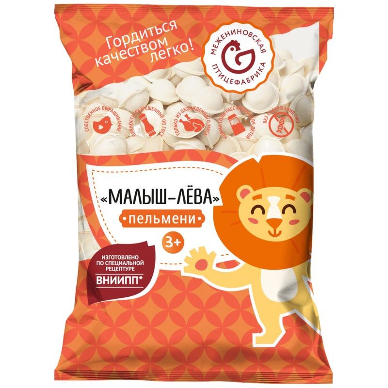 Пельмени МЕЖЕНИНОВСКАЯ ПФ Малыш-Лева 800г