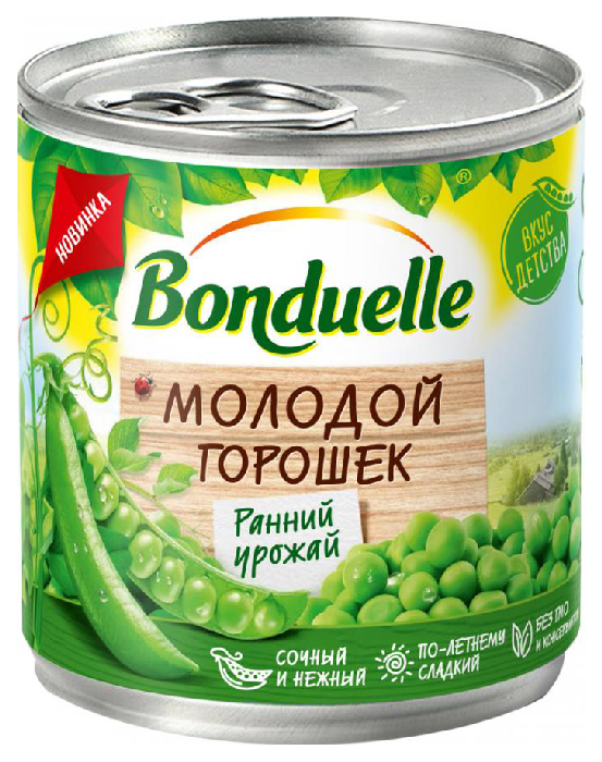 Горошек БОНДЮЭЛЬ зеленый молодой ж/б 212мл