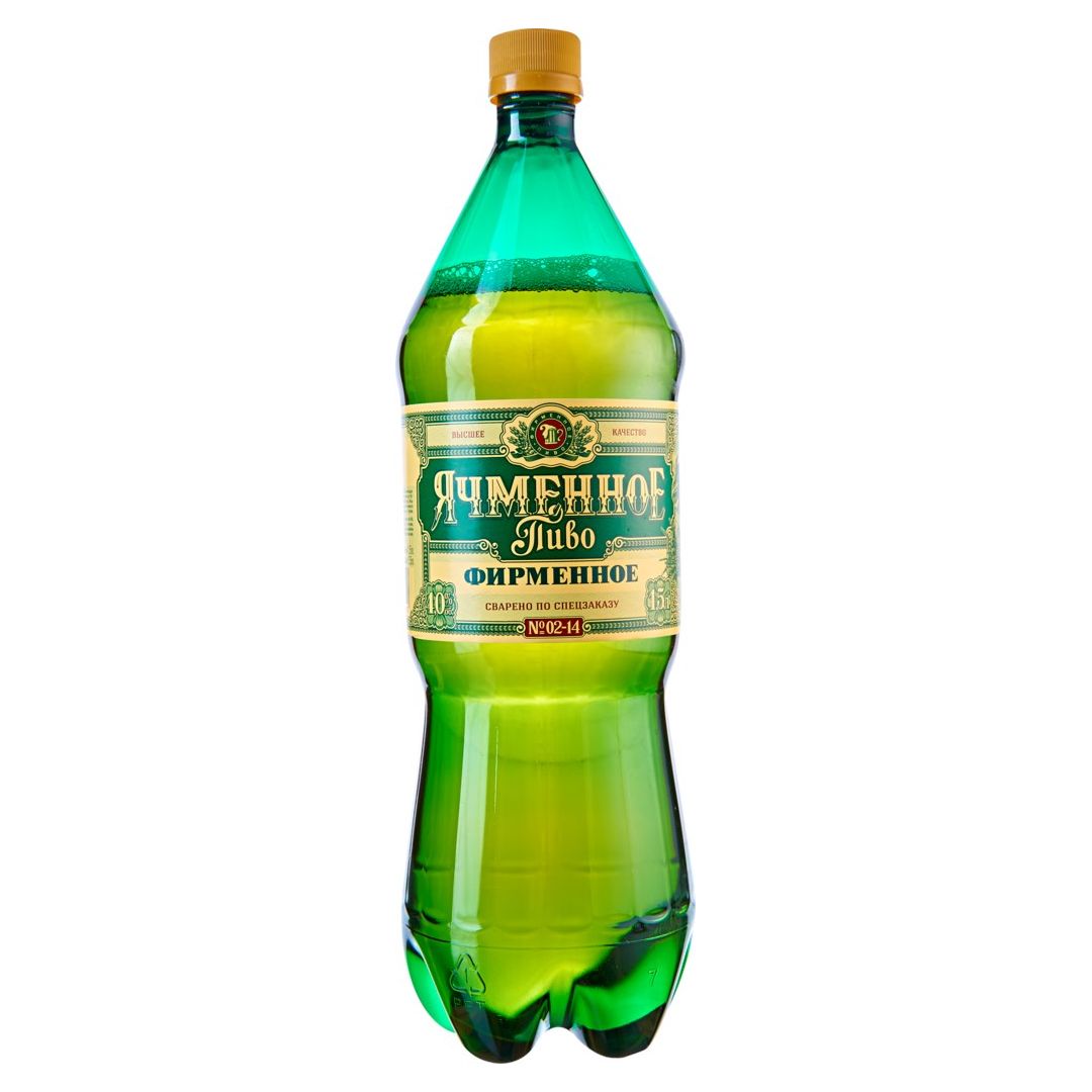 Пиво ЯЧМЕННОЕ Фирменное 4% пэт1.5л