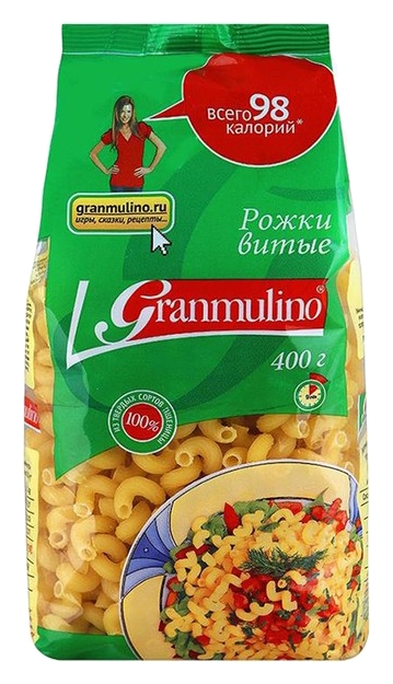 Мак.изделия ГРАНМУЛИНО Рожки м/у 400г