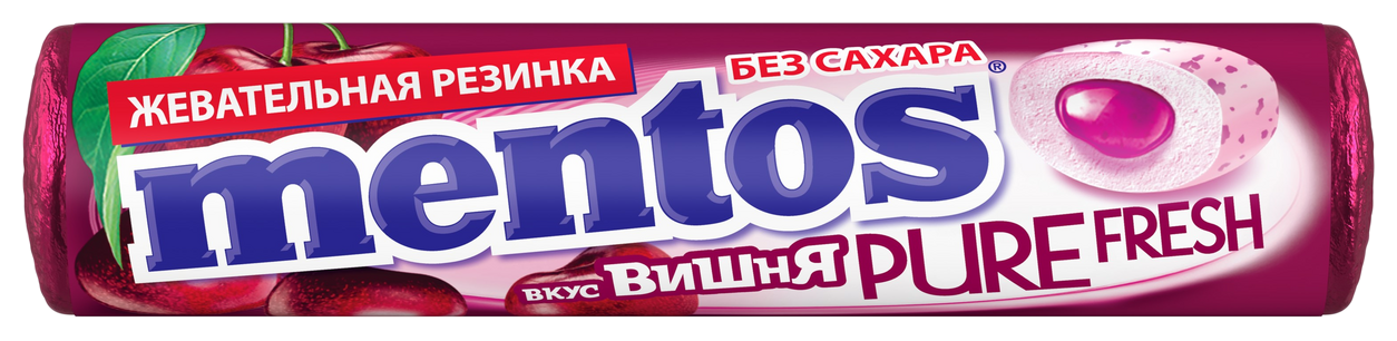Жевательная резинка МЕНТОС Вишня 15.5г
