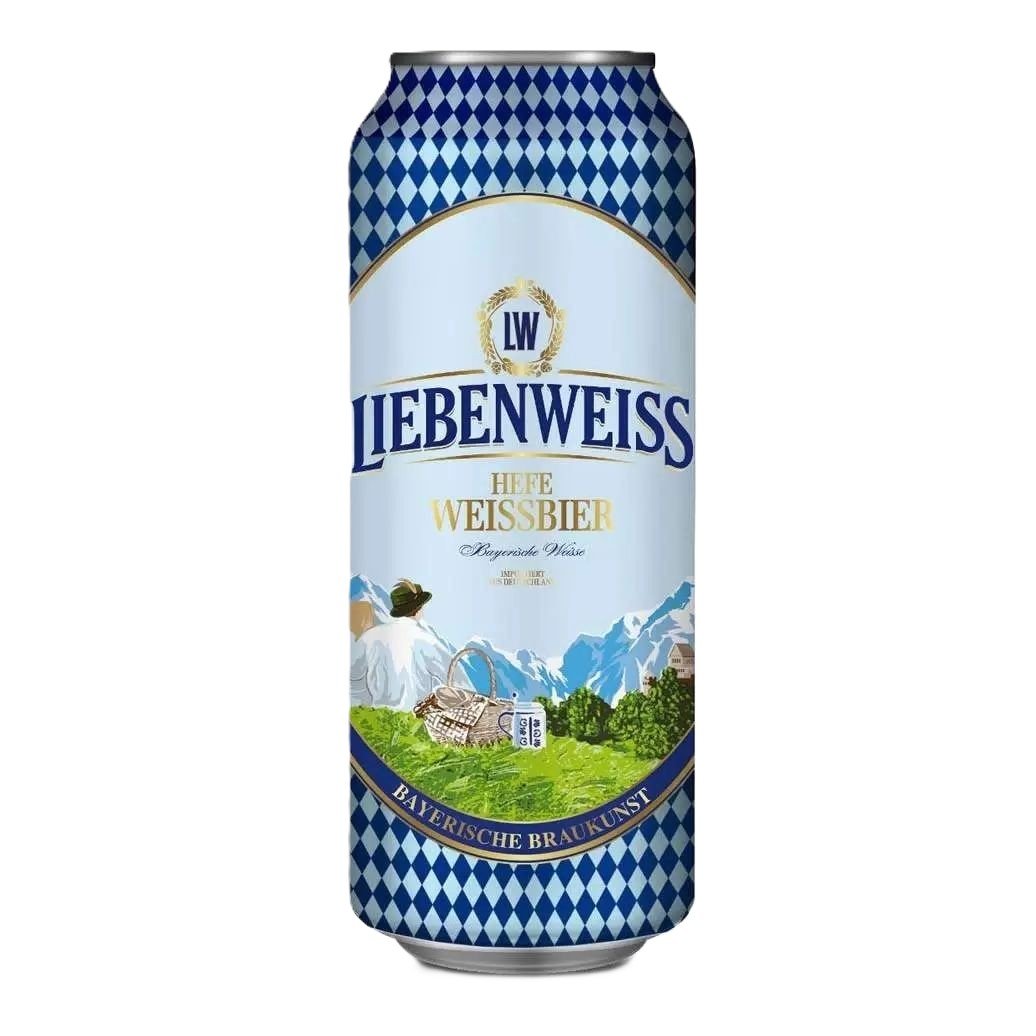 Пиво ЛИБЕНВАЙС Хефе Вайссбир светлое 5.1% ж/б 0.5л