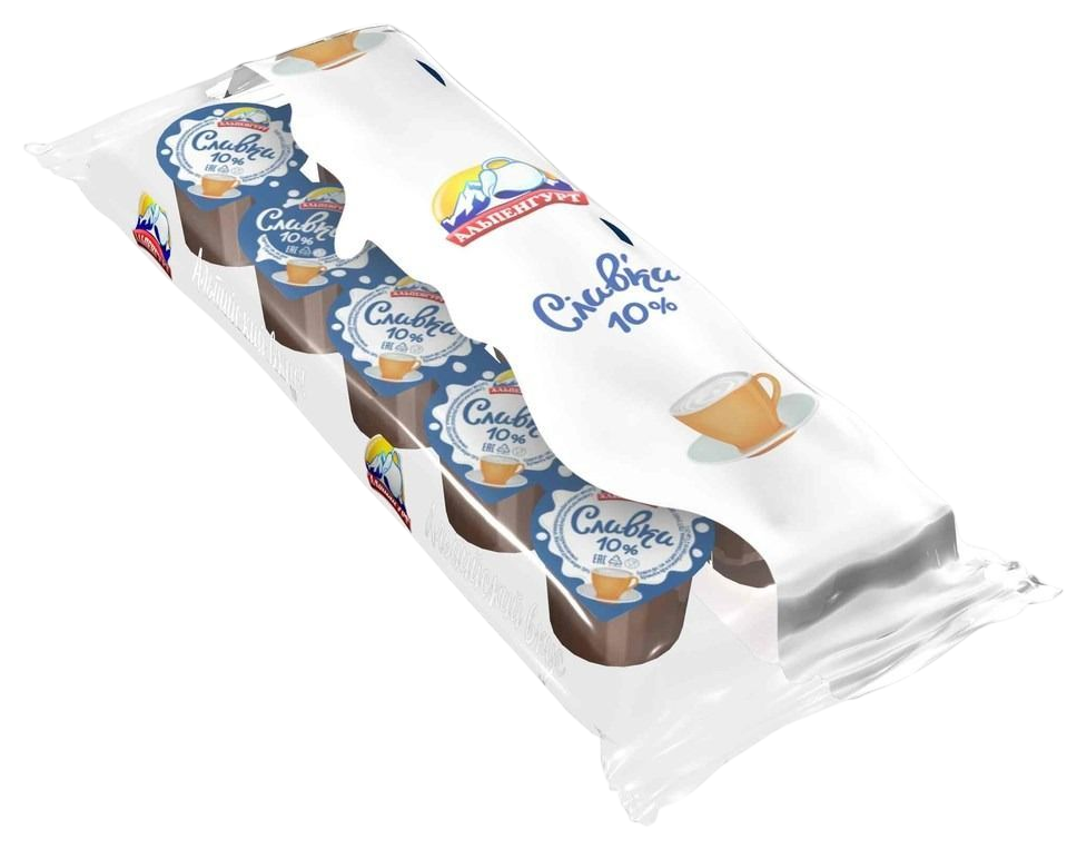 Сливки АЛЬПЕНГУРТ ультрапастер бзмж 10% 10*10г