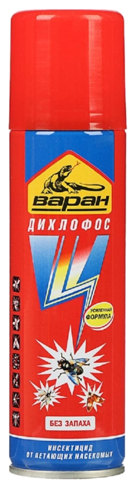 Дихлофос ВАРАН синий универсальный от летающих насекомых 300мл