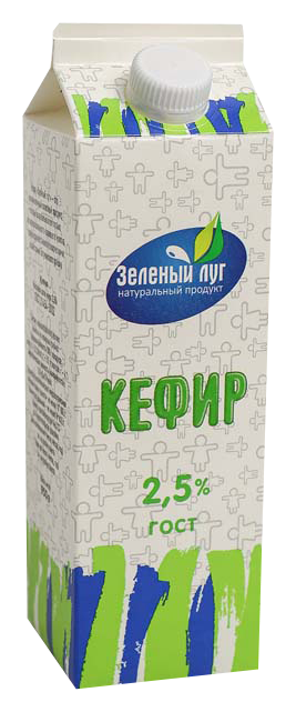 Бифидокефир ЗЕЛЕНЫЙ ЛУГ бзмж 2.5% тетрорекс 950г